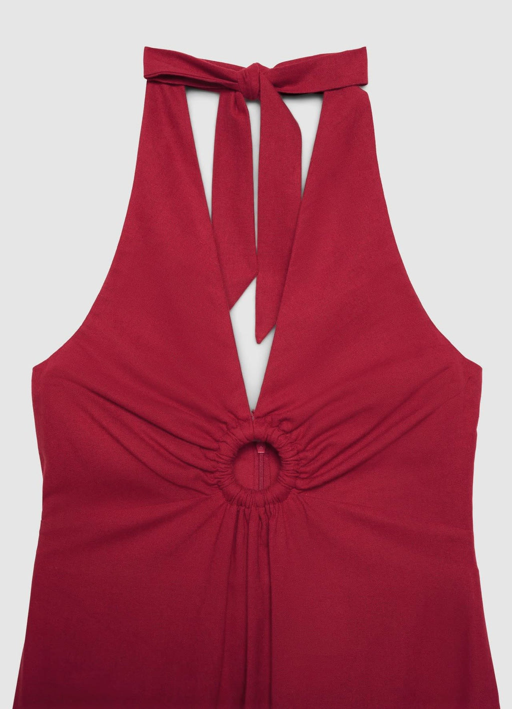 Vestido Halter Cut-Out