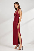 Vestido Halter Cut-Out